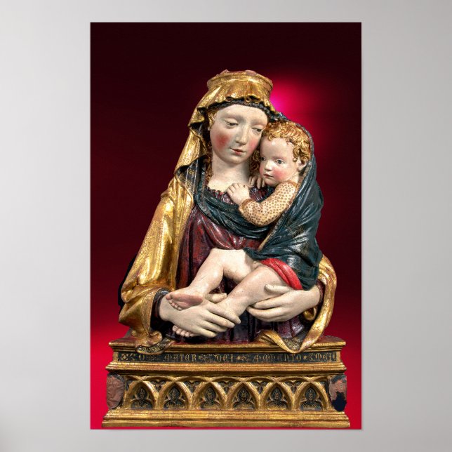 Póster VIRGEM COM FILHO, Red Ruby Natal (Frente)