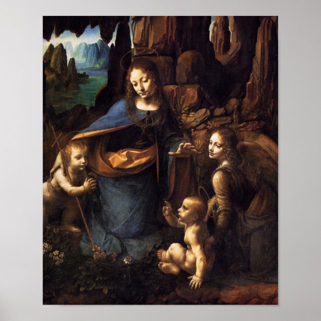 Poster Virgem das Rochas (Frente)