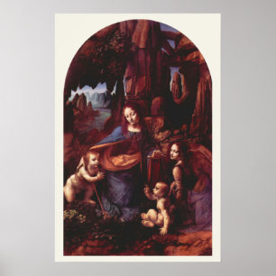 Poster Virgem das Rochas por Leonardo da Vinci