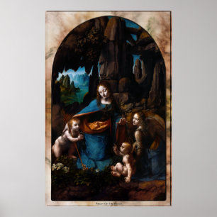 Poster Virgem das Rochas por Leonardo da Vinci