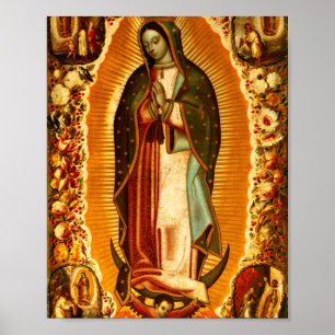 Poster Virgem de Guadalupe Nossa Senhora Mãe Maria