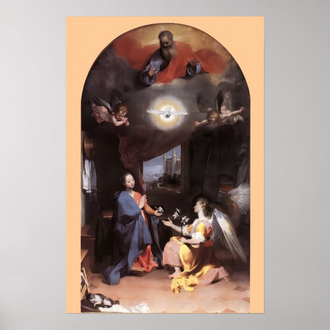 POSTER VIRGEM E ANJO DA ANUNCIAÇÃO (Frente)