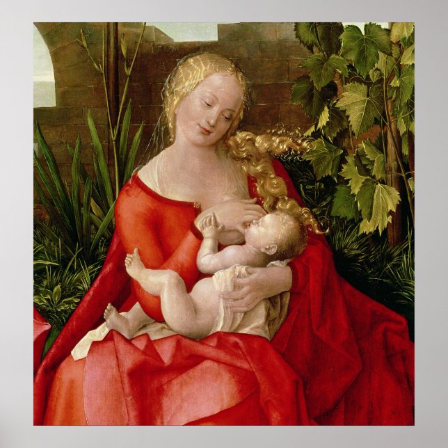 Póster Virgem e Criança "Madonna com a Íris", 1508 (Frente)