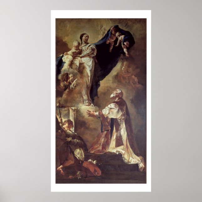 Poster Virgem e Menino Aparecendo a S. Filipe Néri, 172 (Frente)