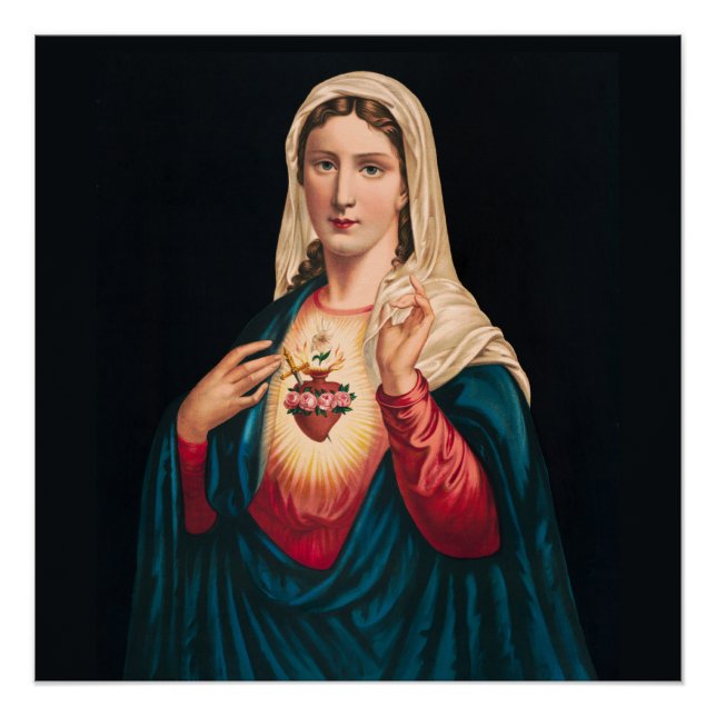 Póster Virgem Maria (Frente)