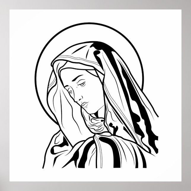 Poster Virgem Maria (Frente)