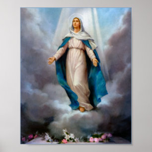 Poster Virgem Maria abençoada