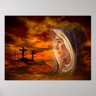 Póster Virgem Maria Abençoada - Mãe de Deus