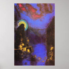 Póster Virgem Maria com Pintura Simbolista Corona - Redon