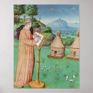 Póster Virgil escrevendo a vida das abelhas