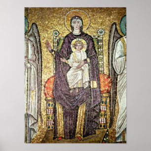 Póster Virgin e criança
