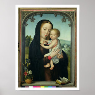 Póster Virgin e criança (óleo no painel) 2