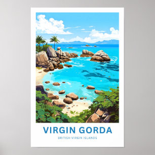 Poster Virgin Gorda Ilhas Virgens Britânicas Viagem Impre