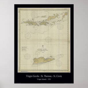 Póster virgin Islands 1921