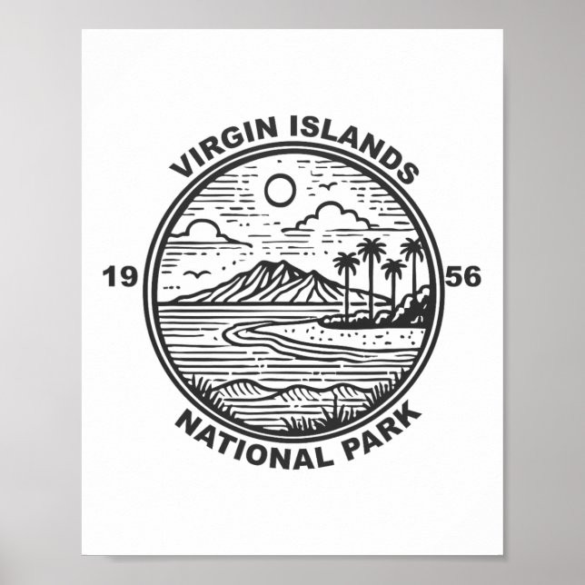 Poster Virgin Islands National Park  (Frente)