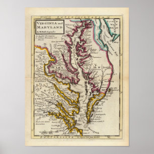 Póster Virgínia e Maryland