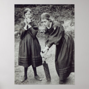 Póster Virgínia e Vanessa Stephen, em St Ives, 1894