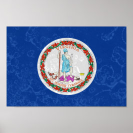 Poster Virginia State Flag