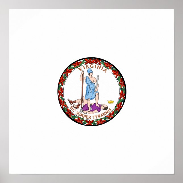 Poster Virginia State Seal (Frente)