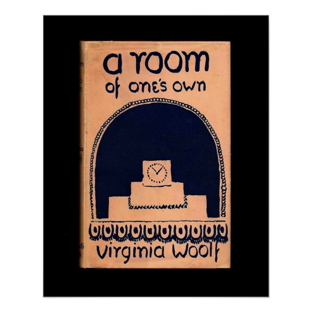 Póster Virginia Woolf Book Cobrir A Room of One (Frente)