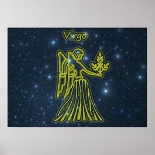 Póster Virgo brilhante