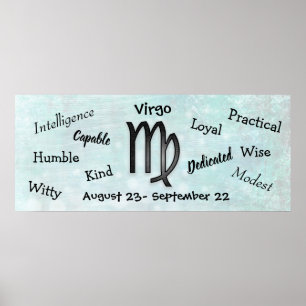 Poster Virgo do horóscopo