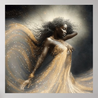 Poster Virgo Star - Sinal Deusa, Ser Celestial, Zodíaco