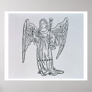 Póster Virgo (Virgin) uma ilustração 'do Poeti