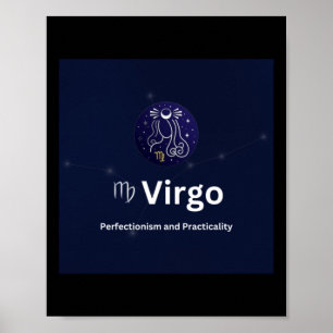 Poster Virgo Zodiac Sinal Sticker
