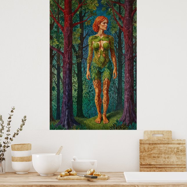 Poster “Viridra’s Portrait” -  Veins of the Canopy     (Cozinha)