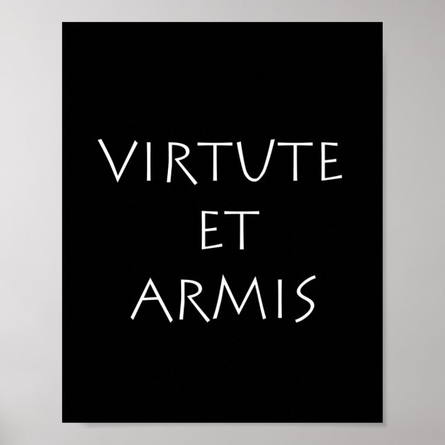 Poster Virtude et armis (Frente)
