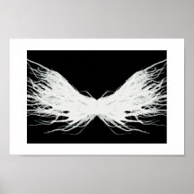 Virtudes Asa Branca Abstrata Arte Tinta Álcool