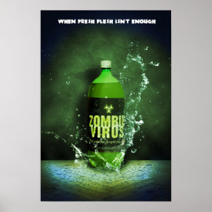 Póster Vírus do zombi