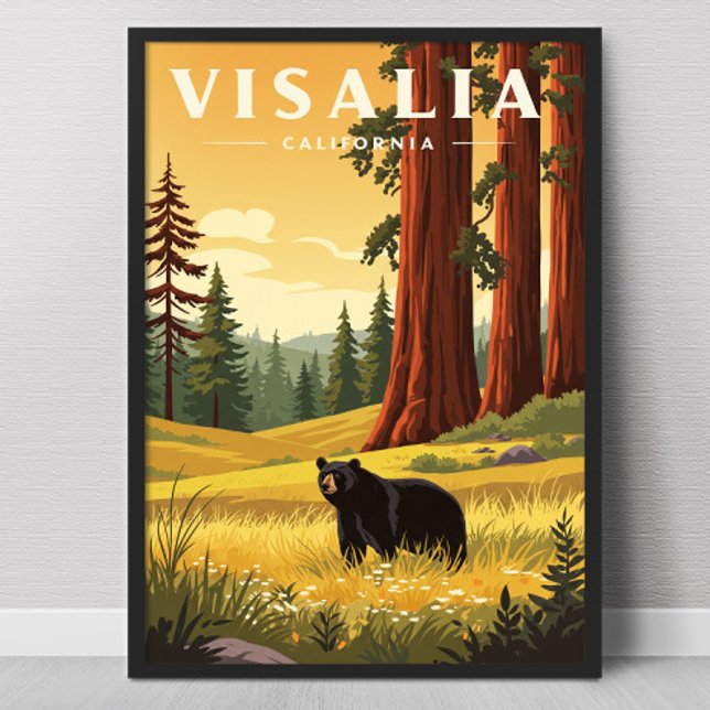 Poster Visalia Califórnia Antiga (Criador carregado)