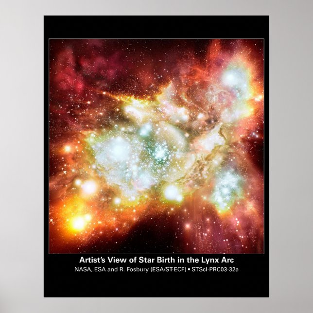 Poster Visão Artista do Nascimento das Estrelas no Arco L (Frente)