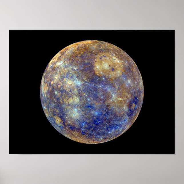 Poster Visão Colorida do Mercúrio (Frente)