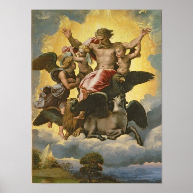 Poster Visão de Ezekiel, c.1518 (Frente)