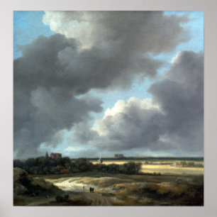 Poster Visão de Jacob van Ruisdael sobre Alkmaar