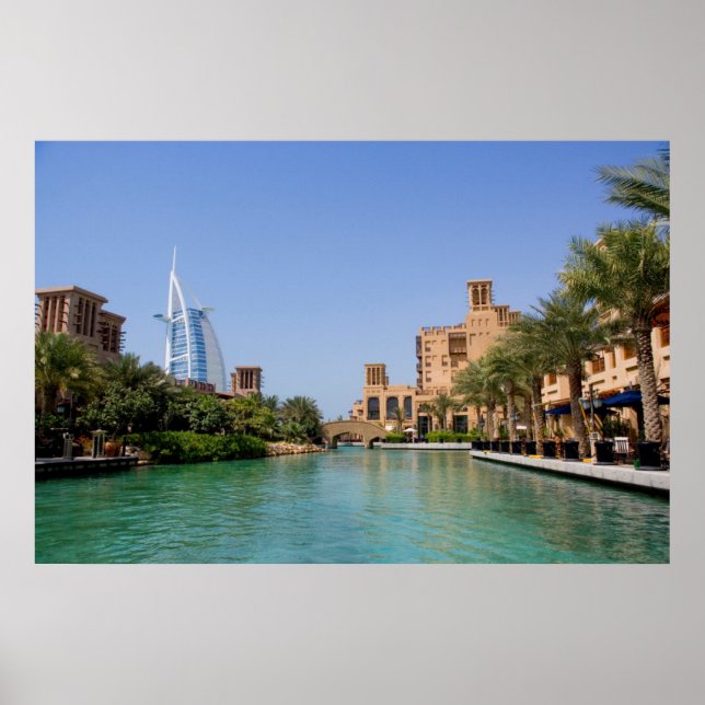 Poster Visão De Madinat Jumeirah, Dubai (Frente)