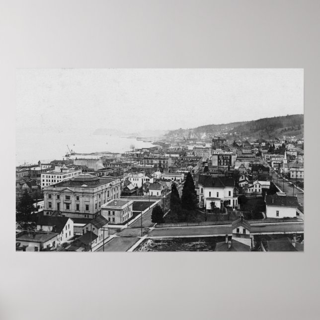 Póster Visão de Olhos de Ave de Astoria, OU Fotografia (Frente)