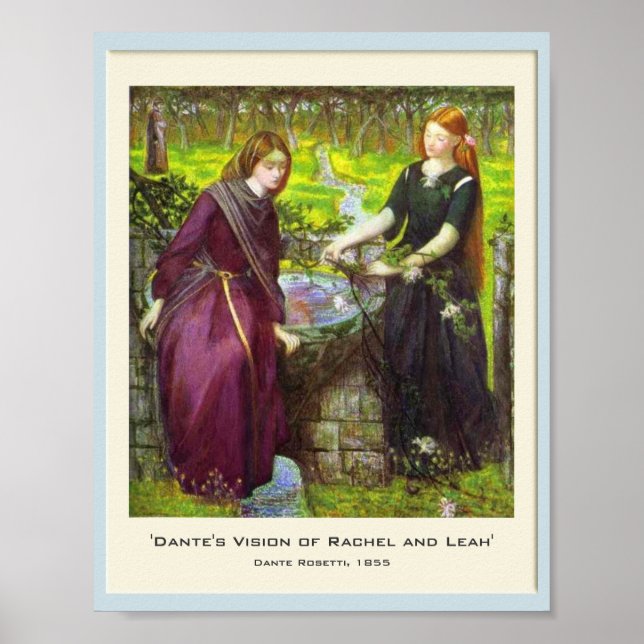 Póster Visão de Rachel e Leah, de Dante (Frente)