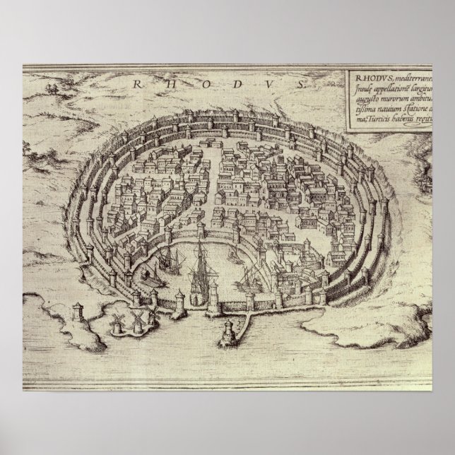 Póster Visão de Rodes, do Teatro das Cidades Principais e (Frente)
