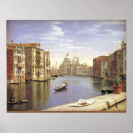 Poster Visão de Skovgaard do Grande Canal, Veneza
