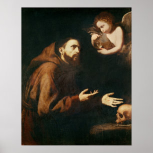 Poster Visão de St Francis de Assisi