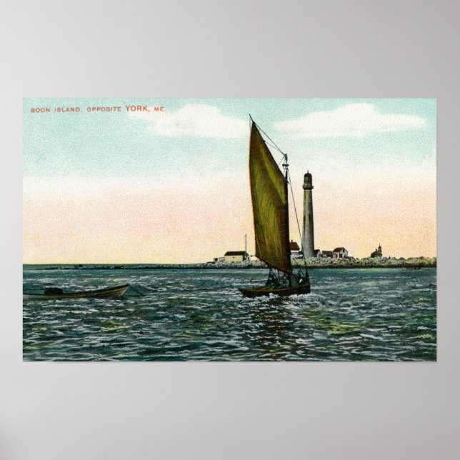 Póster Visão de York da Ilha (Frente)