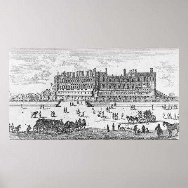 Póster Visão do Chateau de Santo-Germain-en-Laye (Frente)
