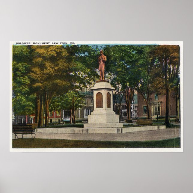 Poster Visão do Monumento dos Soldados (Frente)