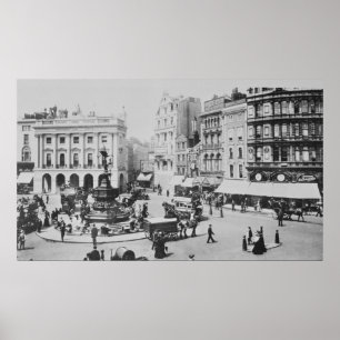 Póster Visão do Piccadilly Circus, c. 1900