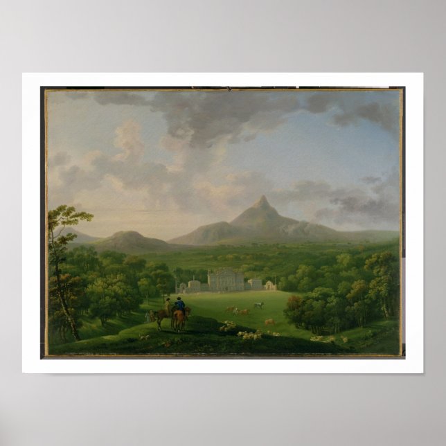 Poster Visão do Powerscourt, County Wicklow, c.1760-2 (pe (Frente)