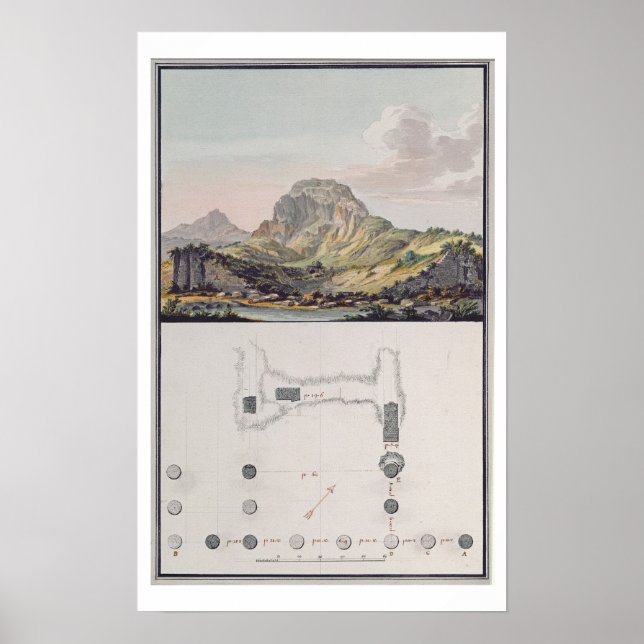 Póster Visão do Teatro em Sardis e plano da Io (Frente)